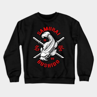 Samurai Japanese Fish Koi Japan Crewneck Sweatshirt